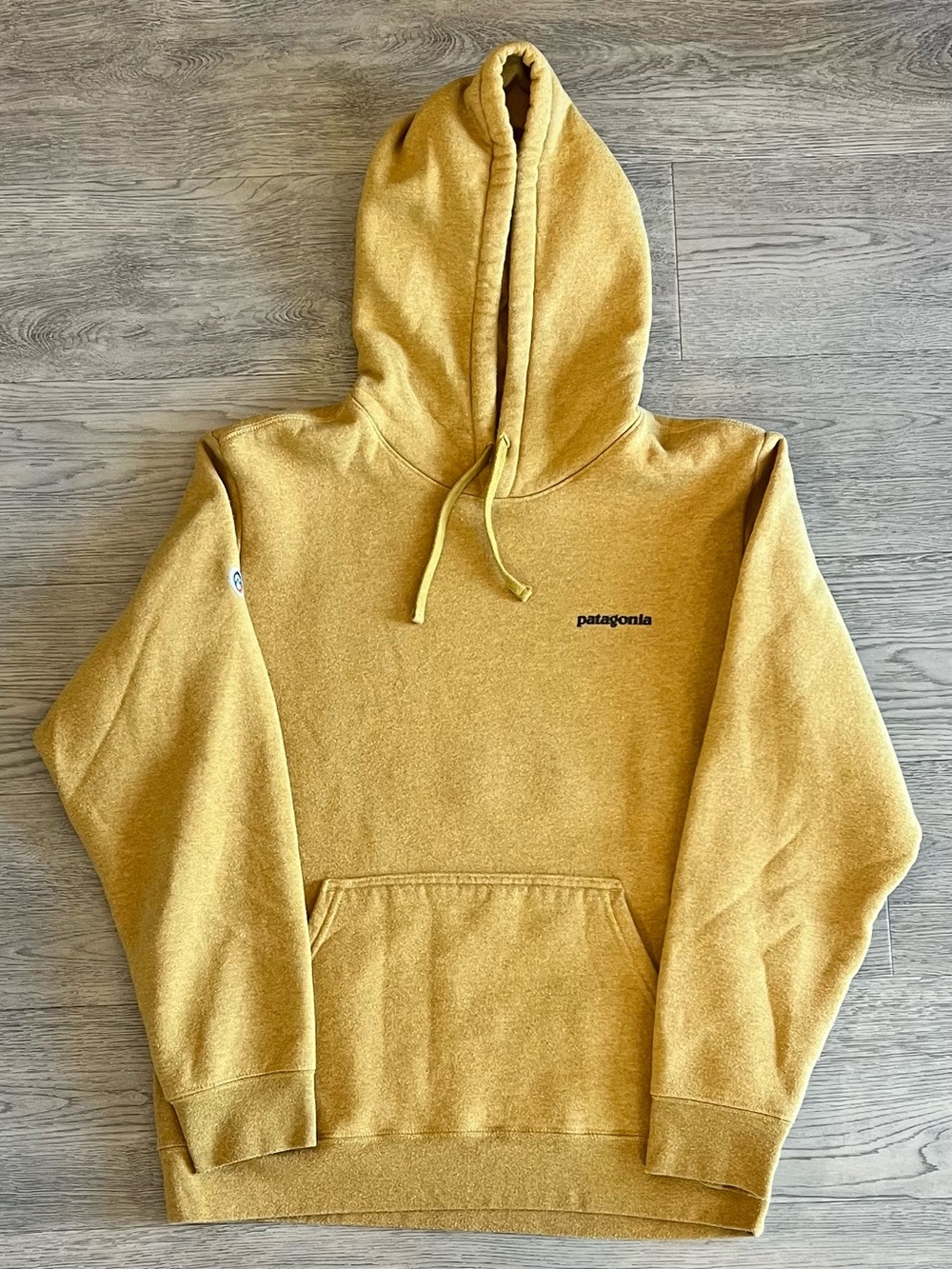 Patagonia Mustard Fitz Roy Icon Hoodie
